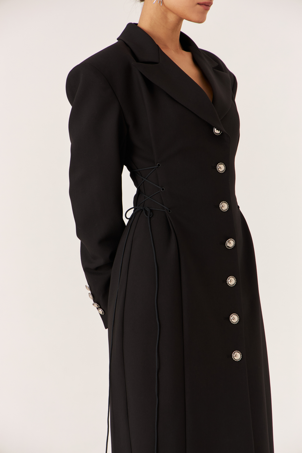 Платье-пиджак макси