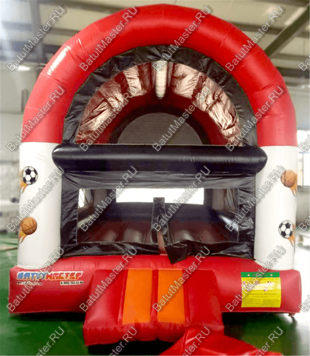 Детский надувной батут "Мячики" с крышей 5*3*3.5 м