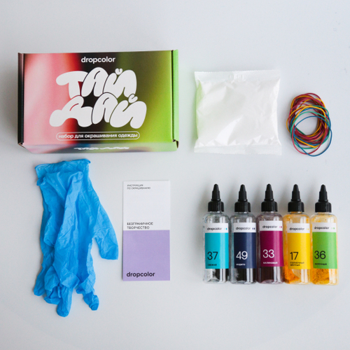 Тай-дай сет в бутылочках 5 цветов №10