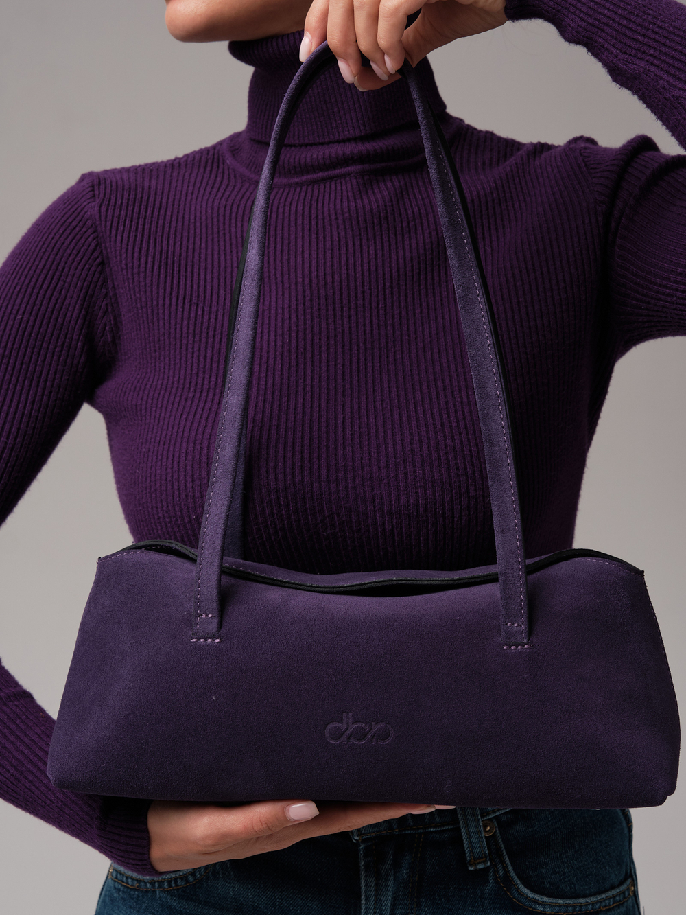 Женская замшевая сумка DBR 31127 виноградный