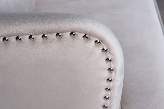 Кресло Rimini велюр св.серый Colton 030-SVSER 74*84*104см с подушкой