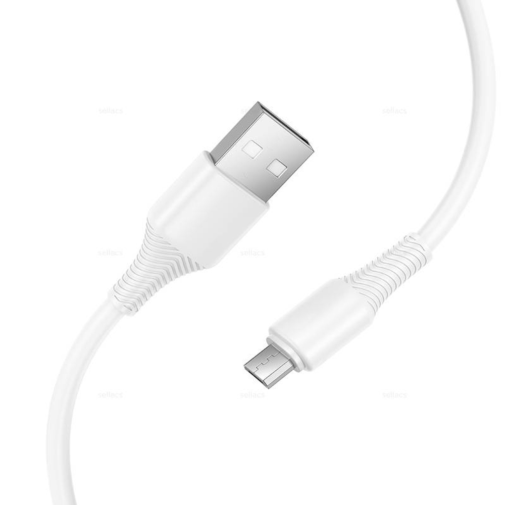 Кабель USB на Micro Hoco X120 (white)