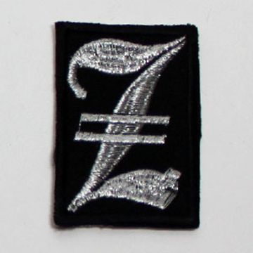 Нашивка буква "Z" (серебристая)