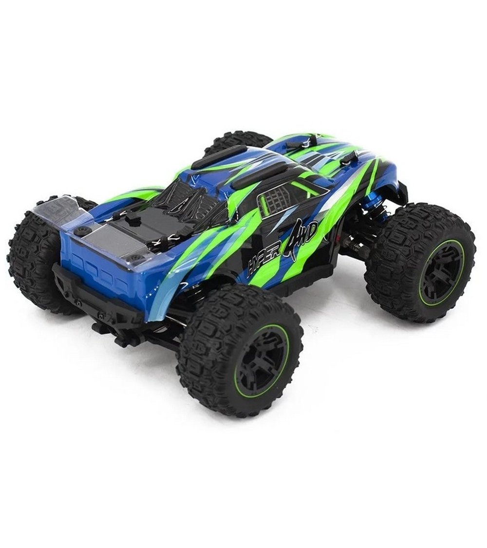 Радиоуправляемый монстр MJX Hyper Go 16108 (зеленый) 4WD 2.4G LED 1/16 RTR