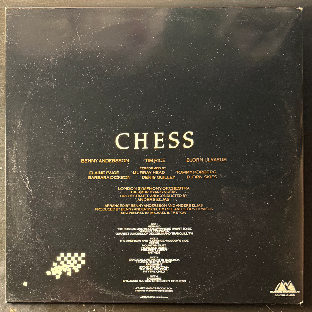 Мюзикл Шахматы 2LP (Скандинавия 1984г.)