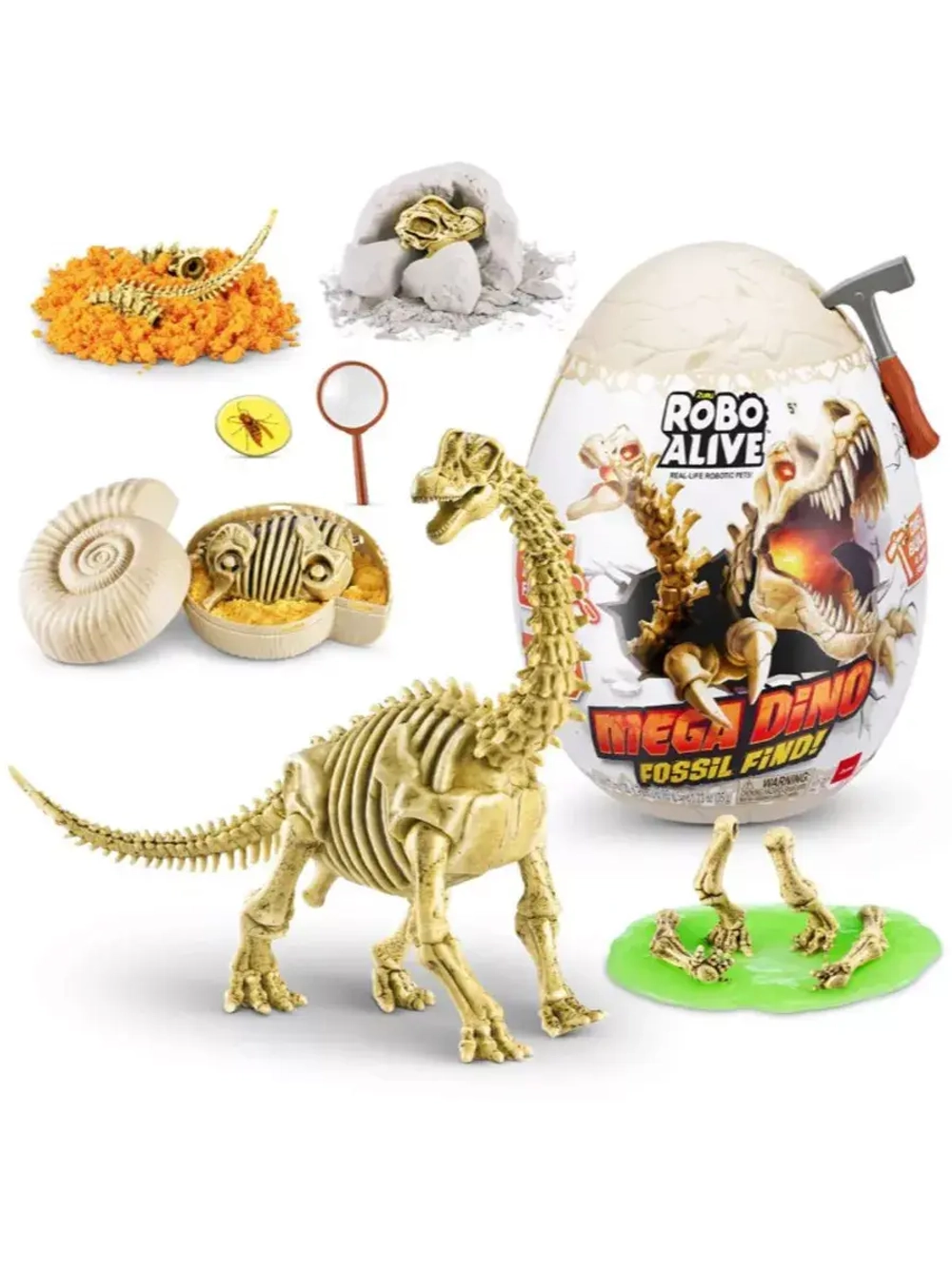 Игрушка сюрприз яйцо Mega Dino Fossil Find фигурка динозавра
