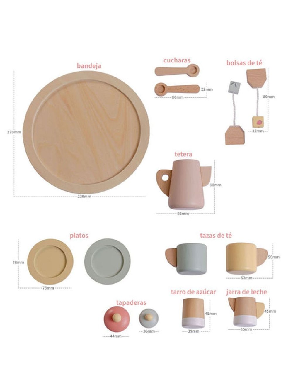 Набор деревенных игрушек12 предметов (90005)