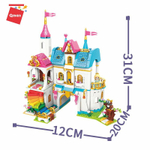 Конструктор Qman Princess Leah C32014 Радужный замок, 605 дет.