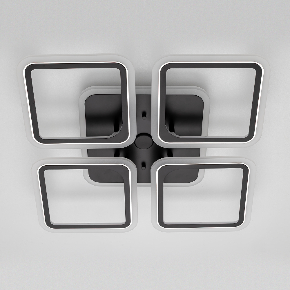 Citilux Марсель Смарт CL232A145E RGB Умная люстра Чёрная