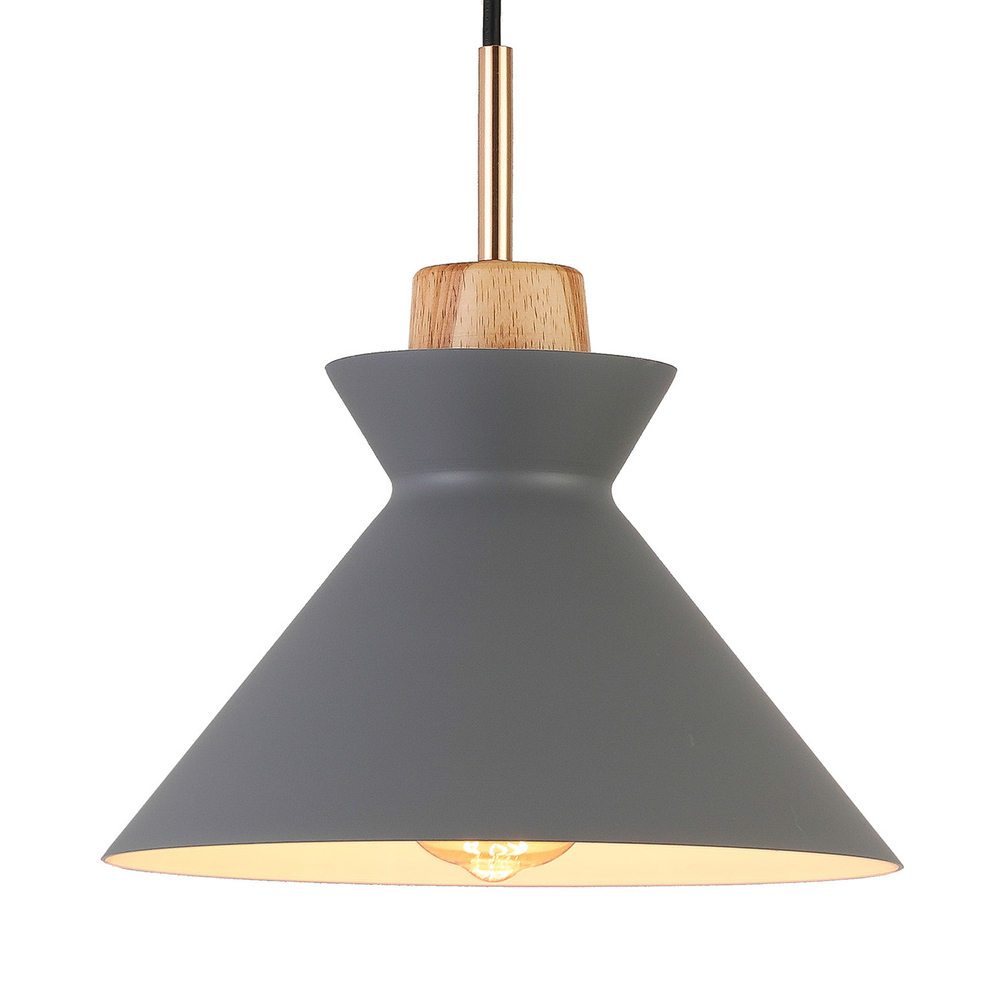 Подвесной светильник 1х40Вт Е27, металл, серый