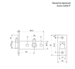 Защелка Аpeсs/Avers 5400-Р-AC-Blister медь, тефлон