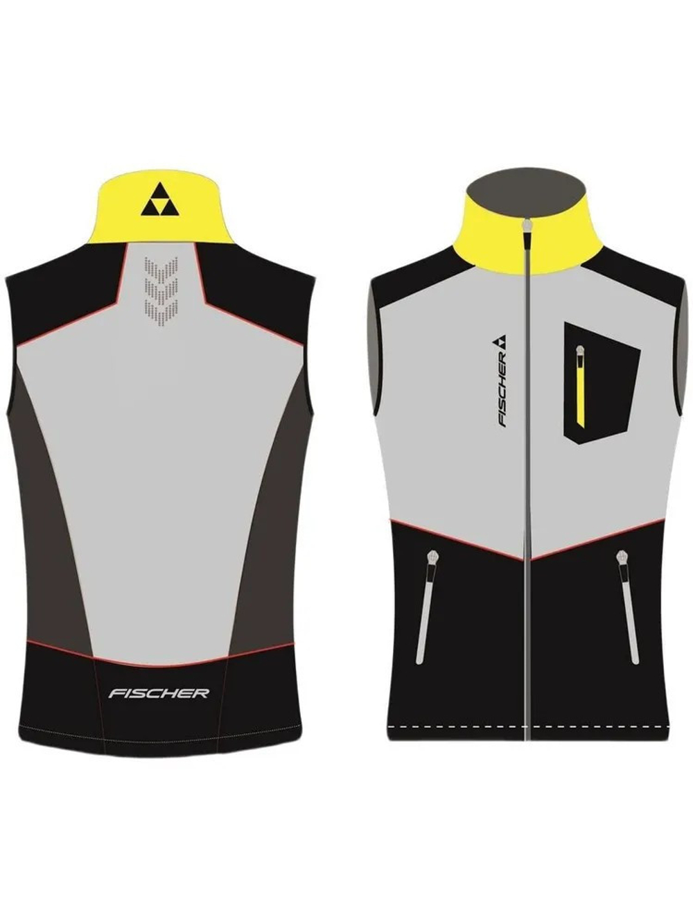 Детский жилет FISCHER Softshell, черно-сер. GR8131-109