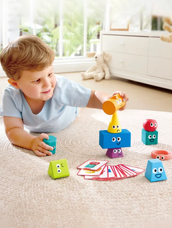 Детская головоломка "Умняша" Геометрическая башня(блоки Монтессори)