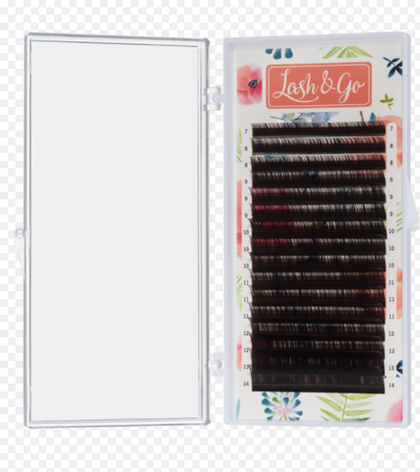 Коричневые Эспрессо ресницы Lash&Go - 16 линий