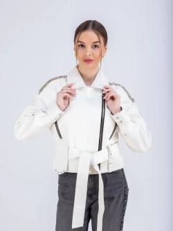 Косуха кожаная куртка женская Турция