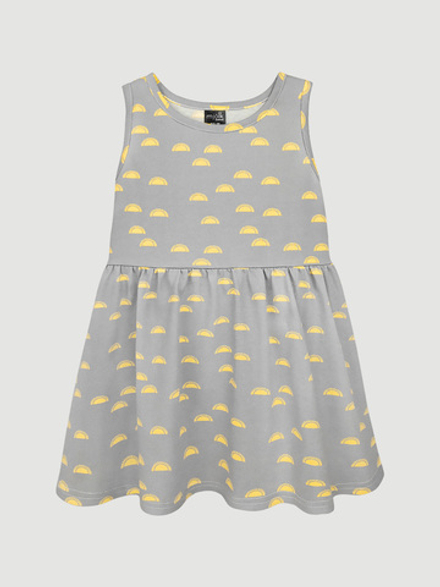 Платье без рукавов Mjölk Солнышки серые