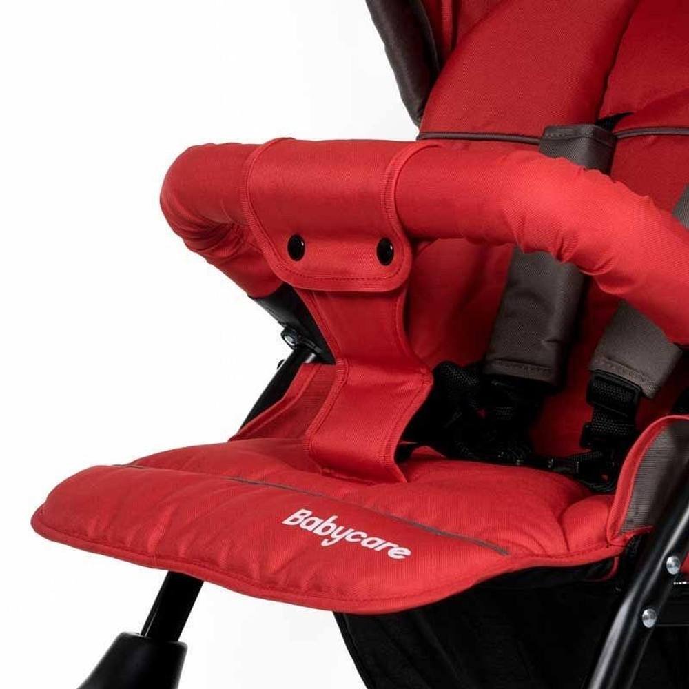 Прогулочная коляска Baby Care Tandem для двойни (красный)