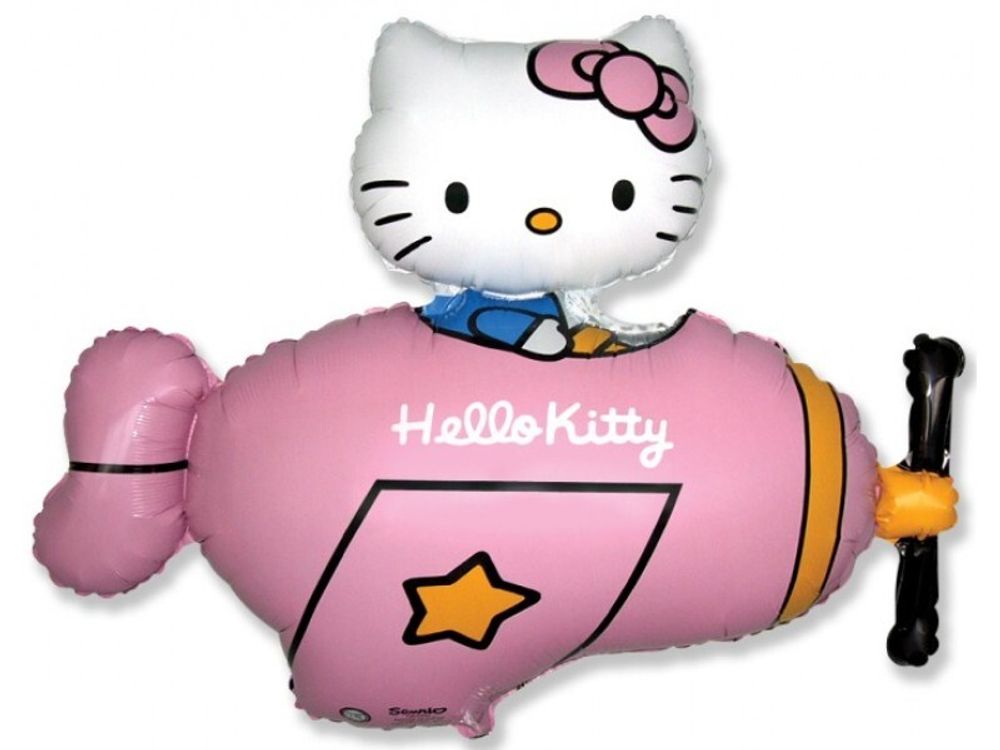 Фигура Hello Kitty В розовом самолёте