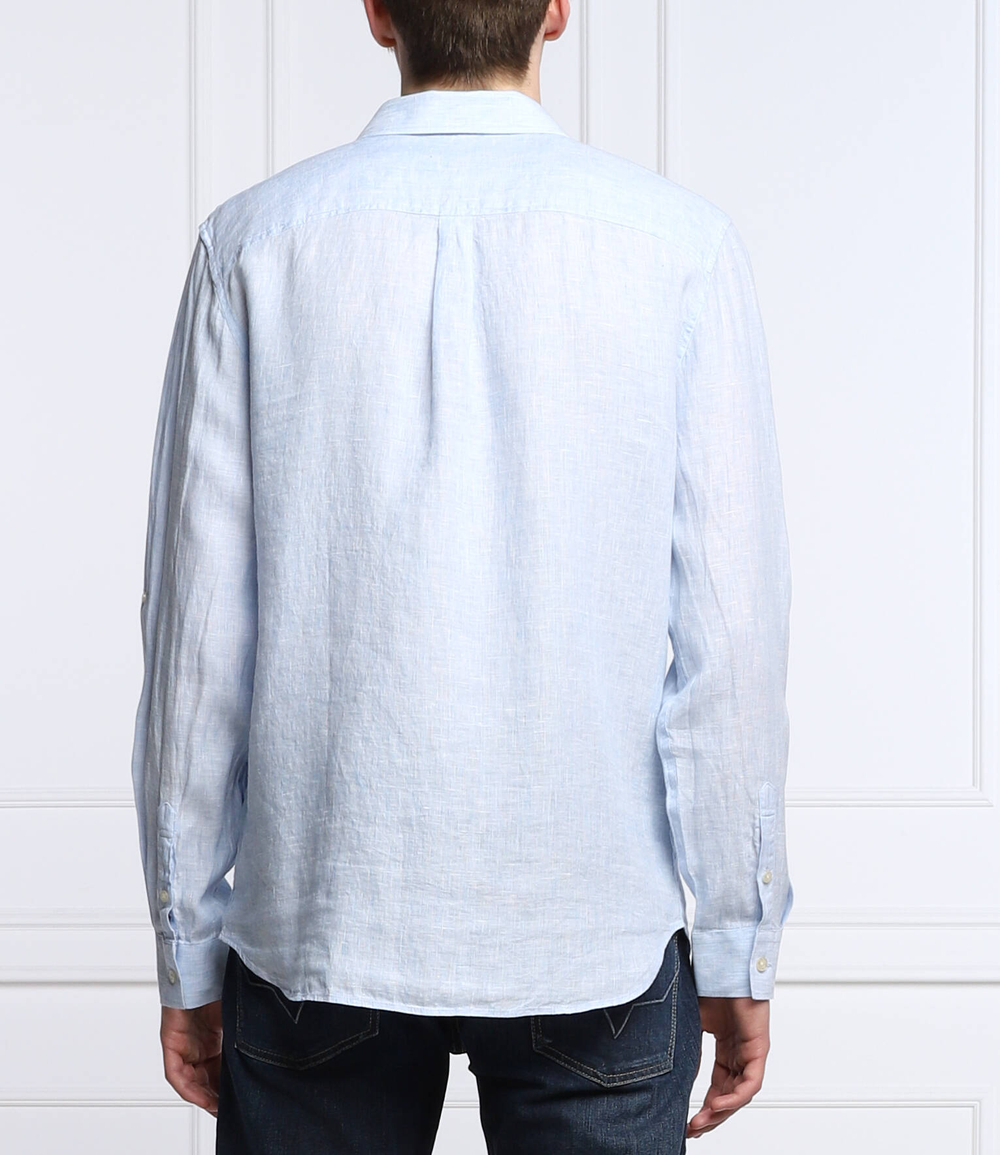 льняная рубашка collins GUESS - голубой(M2GH25 WEKP0)