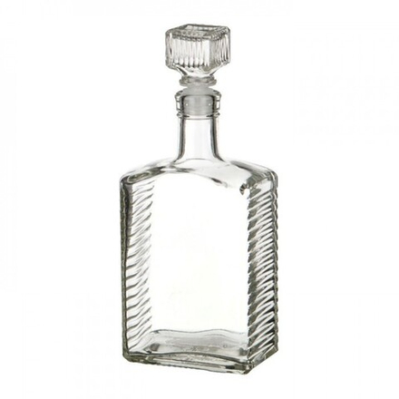 Бутылка (штоф) "Кристалл" стеклянная 0,5 литра