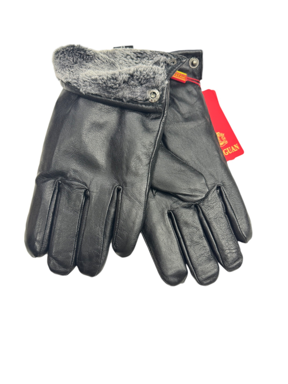 Перчатки. Мужские. Материал верха: Кожаные. Подклад: Мех.В упаковке 5 шт.