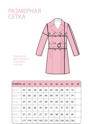 Цена на Тренч-2550 больших размеров