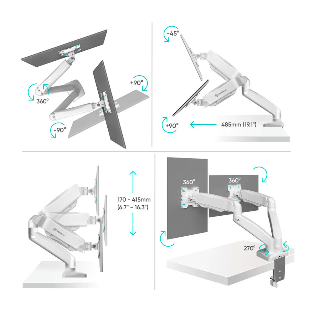 G160-W кронштейн для монитора ONKRON