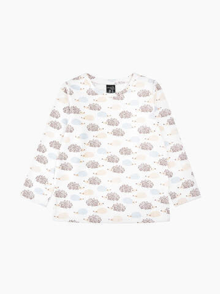 Лонгслив унисекс Mjölk Ёжики на экрю