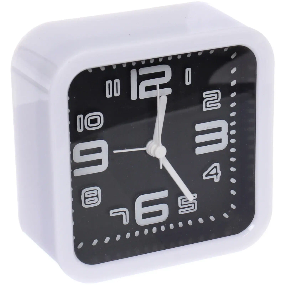 Будильник «Брук» 10*10*4,3см, микс цветов