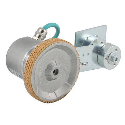 Инкрементальный энкодер INNOCONT EIM 5025OR5-R2 D=50мм с мерным колесом L=250мм, контактная поверхность - резина, профиль ребристый, 1имп/0,5мм, 5…30VDC, выход HTL, IP64, -20…+85°C, радиальный кабель 2м