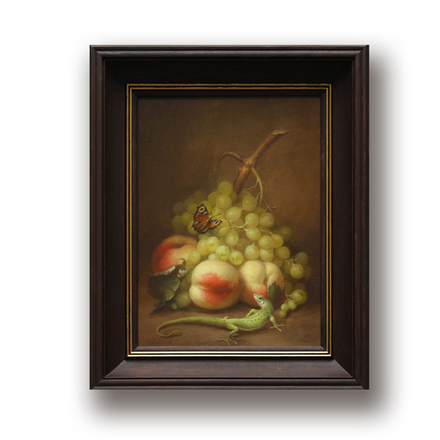 Ящерка с бабочкой