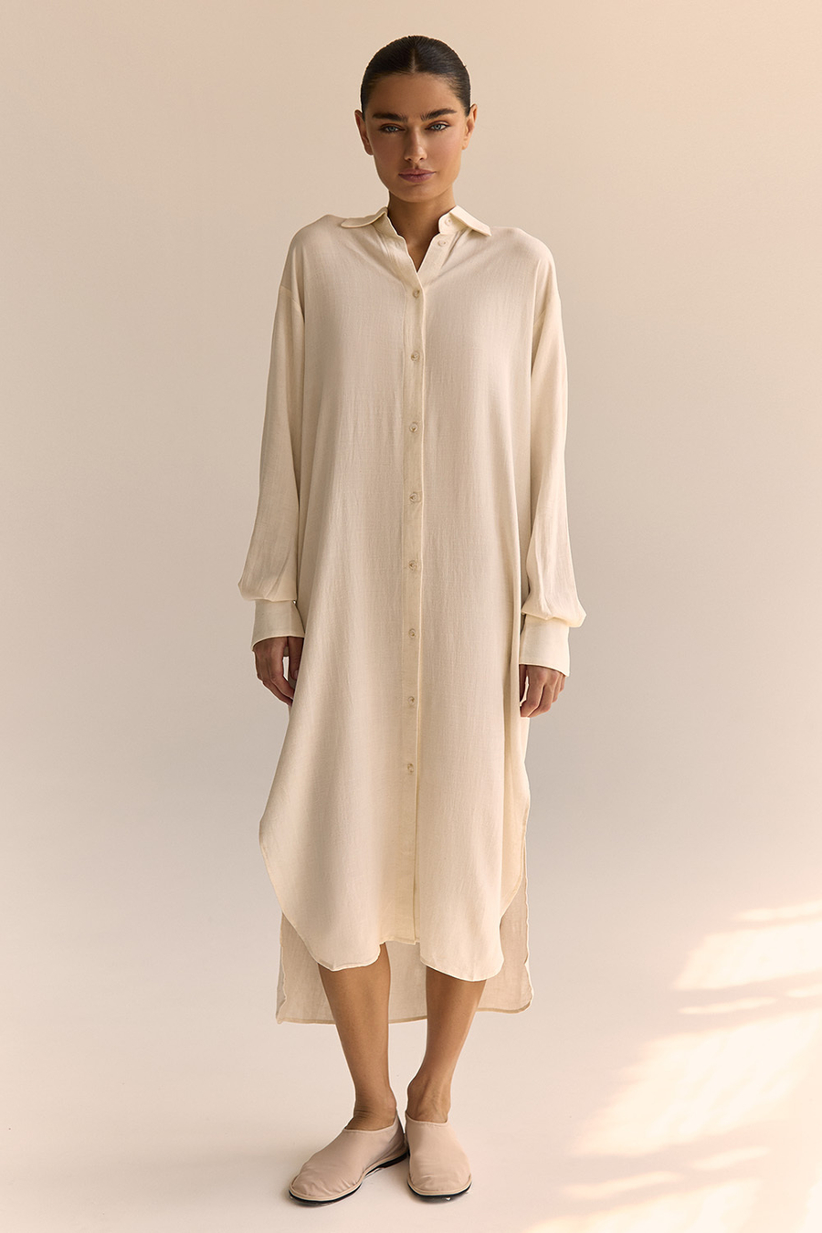 Платье-рубашка MYKONOS Айвори