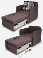 Кресло-кровать "Миник" с подлокотниками, купон Котенок в клубках