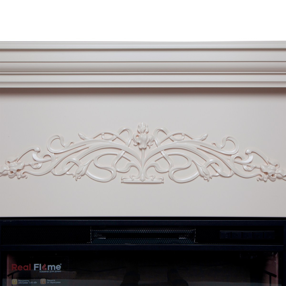 Электрокамин RealFlame Ofelia 26 BG орхидея с очагом 3D Cassette 630 BLACK PANEL
