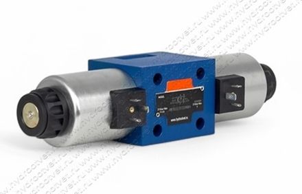 4WE10D31/OFCG24N9K4 - Гидрораспределитель золотниковый Ду 10 с электроуправлением G24, схема D (574А/ОФ), возврат - OF = без пружины, с фиксатором