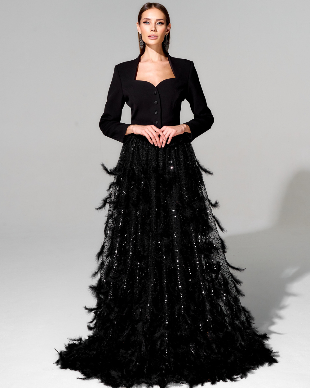 Юбка Goddess с вышивкой ручной работы