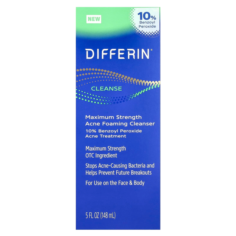 Cetaphil, Differin®, пенка для умывания с максимальной эффективностью, 148 мл (5 жидк. Унций)