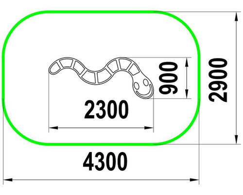 Скамейка Змейка МФ-1.53.1