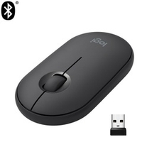 Мышь беспроводная Logitech Pebble M350, 1000 dpi, Bluetooth, графитовый (910-005576)