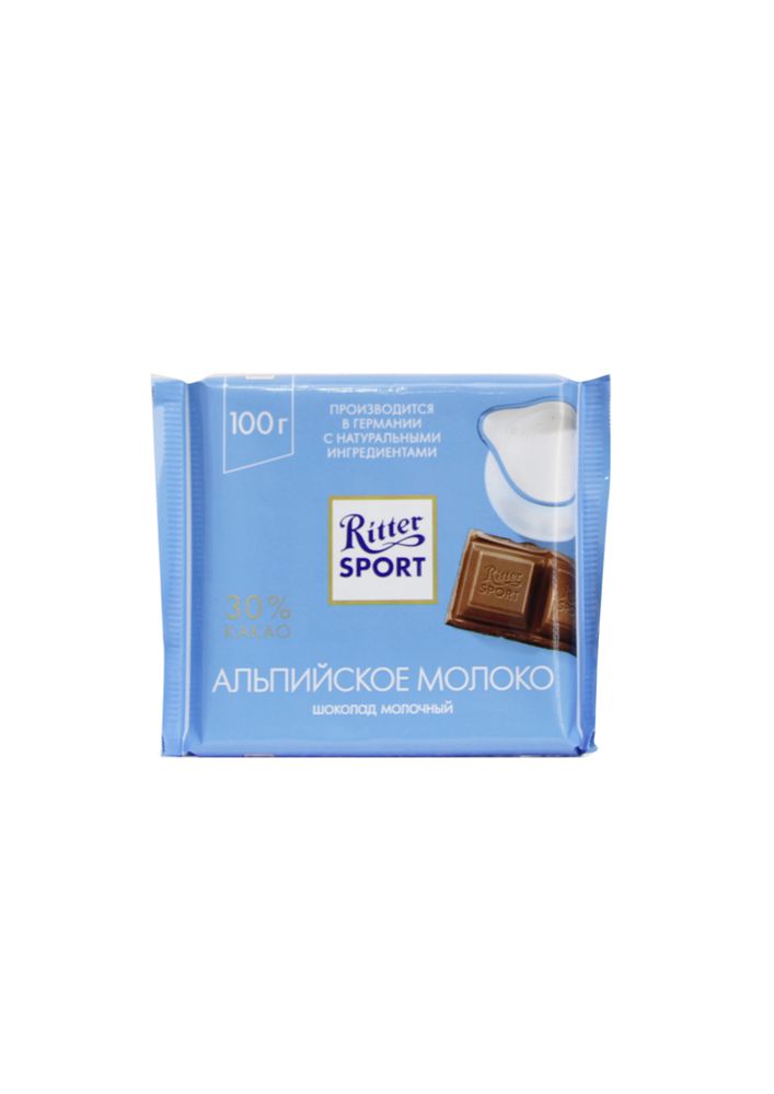 Шоколад &quot;Ritter Sport&quot; Альпийское молоко 100 гр.