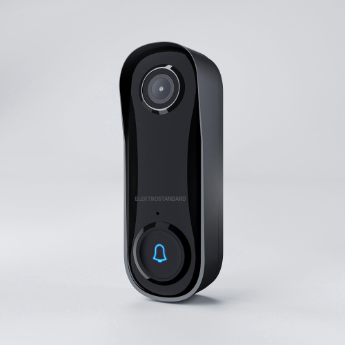 Умный видеозвонок черный с питанием от сети 76106/00