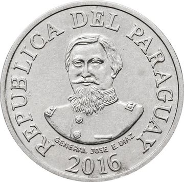 100 гуарани 2016 Парагвай