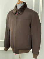 Кашемировая куртка Kiton внутри с мехом