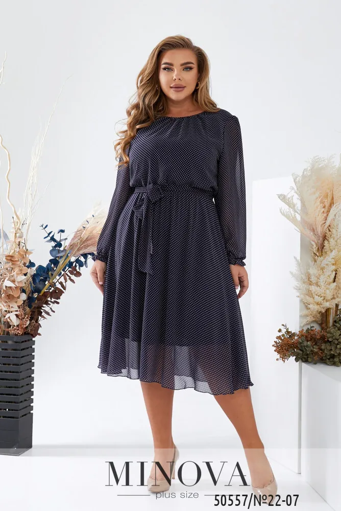 Платье 22-07-Синий Minova