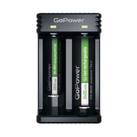З/У для аккумуляторов GoPower LiCharger 4 Ni-MH/Ni-Cd/Li-ion/IMR 2 слота (1/100)