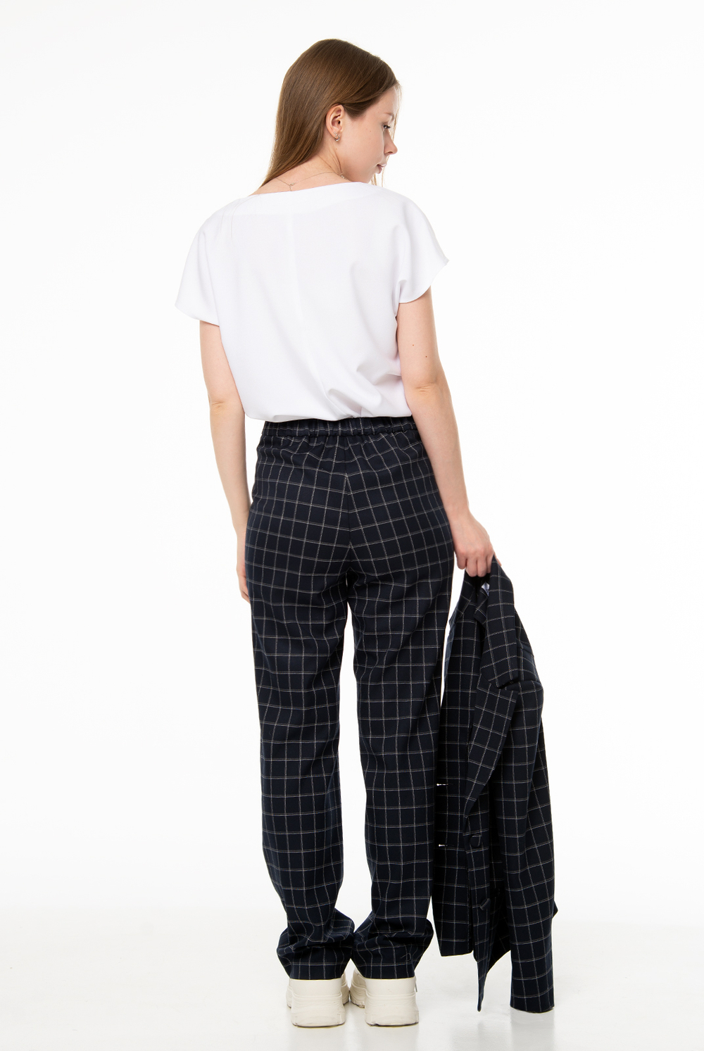 Брюки женские 4730з, клетка #406Ки024730з