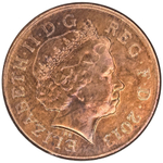 United Kingdom, 1 Penny, 2013 - Elizabeth II (4th Portrait), XF
