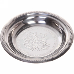 Поднос металлический «Цветы» 22см