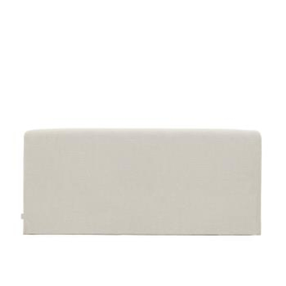 Изголовье Valma из жемчужного шенилла со съемным чехлом для кровати 160 x 200 см