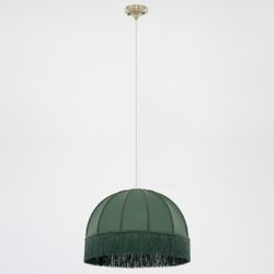 Citilux Базель CL407032 Подвесной светильник бронза с зелёным абажуром